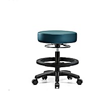 Vinyl Mini-Stool - Medium Bench Height Marine Blue Supernova Vinyl
