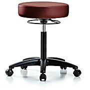 Vinyl Stool without Back - Taupe Supernova Vinyl