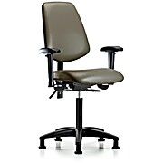 Vinyl Chair - Medium Bench Height with Taupe Supernova Vinyl