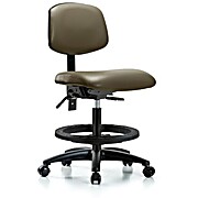 Vinyl Chair - Medium Bench Height with Taupe Supernova Vinyl