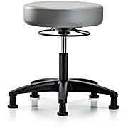 Vinyl Stool without Back - Sterling Supernova Vinyl