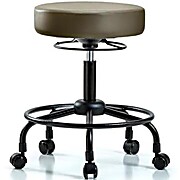 Vinyl Stool without Back - Marine Blue Supernova Vinyl