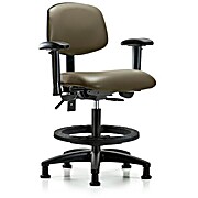 Vinyl Chair - Medium Bench Height with Taupe Supernova Vinyl