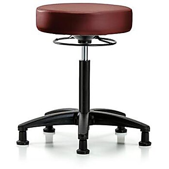 Vinyl Stool without Back - Taupe Supernova Vinyl
