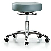 Vinyl Stool without Back Chrome - Storm Supernova Vinyl