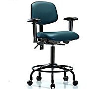 Vinyl Chair - Medium Bench Height Marine Blue Supernova Vinyl