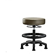 Vinyl Mini-Stool - Medium Bench Height Taupe Supernova Vinyl