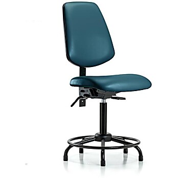 Vinyl Chair - Medium Bench Height Marine Blue Supernova Vinyl