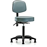 Vinyl Stool with Back - Storm Supernova Vinyl