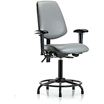 Vinyl Chair - Medium Bench Height Sterling Supernova Vinyl