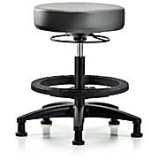 Vinyl Stool without Back - Medium Bench Height Sterling Supernova Vinyl