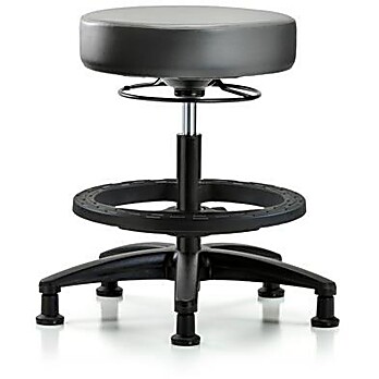 Vinyl Stool without Back - Medium Bench Height Sterling Supernova Vinyl