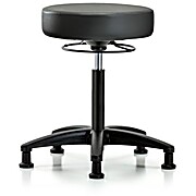 Vinyl Stool without Back - Carbon Supernova Vinyl