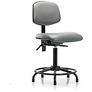 Vinyl Chair - Medium Bench Height Sterling Supernova Vinyl
