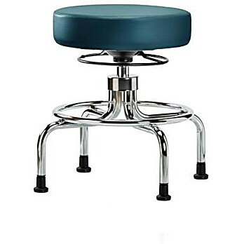 Vinyl Screw-Lift Stool - Marine Blue Supernova Vinyl