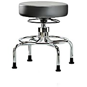 Vinyl Screw-Lift Stool - Sterling Supernova Vinyl