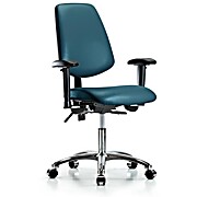 Vinyl Chair Chrome - Marine Blue Supernova Vinyl