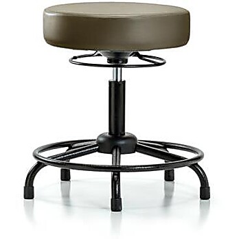 Vinyl Stool without Back - Marine Blue Supernova Vinyl