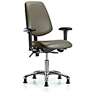 Vinyl Chair Chrome - Taupe Supernova Vinyl
