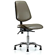 Vinyl Chair Chrome - Taupe Supernova Vinyl