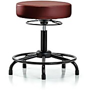 Vinyl Stool without Back - Taupe Supernova Vinyl