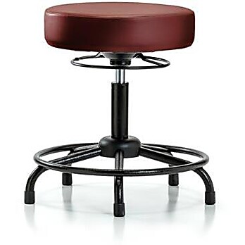Vinyl Stool without Back - Taupe Supernova Vinyl