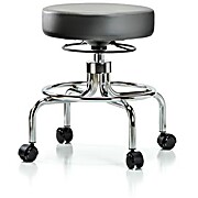 Vinyl Screw-Lift Stool - Sterling Supernova Vinyl