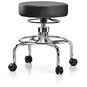 Vinyl Screw-Lift Stool - Carbon Supernova Vinyl