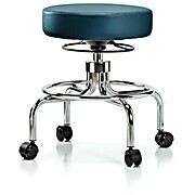 Vinyl Screw-Lift Stool - Marine Blue Supernova Vinyl