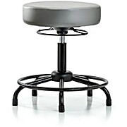 Vinyl Stool without Back - Sterling Supernova Vinyl