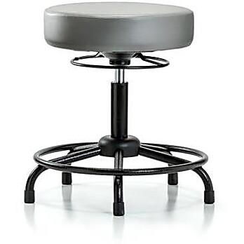 Vinyl Stool without Back - Sterling Supernova Vinyl
