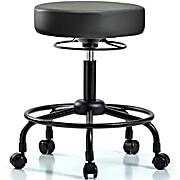 Vinyl Stool without Back - Carbon Supernova Vinyl