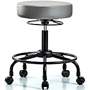 Vinyl Stool without Back - Sterling Supernova Vinyl
