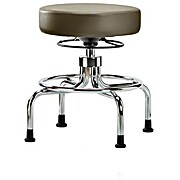 Vinyl Screw-Lift Stool - Taupe Supernova Vinyl