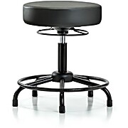 Vinyl Stool without Back - Carbon Supernova Vinyl