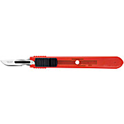 Scalpel, CS Sterile Safety, Red Handle