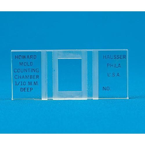 Hausser Scientific 3820 Howard Mold Glass Counting Chamber with Cover Slips 