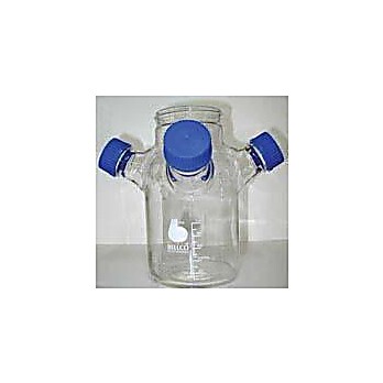 4-45 Angled Sidearm Bioreactor Flask Only 1L