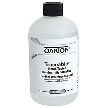 Oakton Traceable® Conductivity and TDS Standard, Batch-Tested, 1 µS; 500 mL