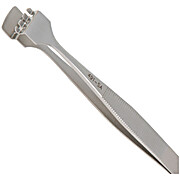 Tweezer, Wafer Handler, Excelta 491-SA-PI, 4 7/8IN Length, Stainless/Anti-Magnetic Four-Tooth for 4IN Wafers, 2-Star, 1/EA