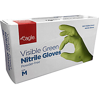 Visible Nitrile Gloves, Green