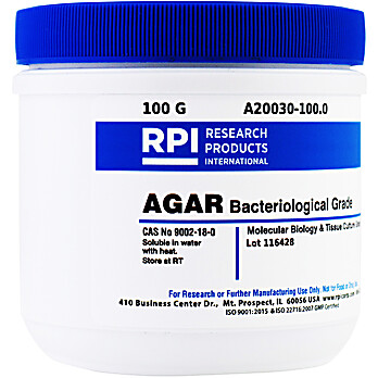 Agar, Bacteriological Grade