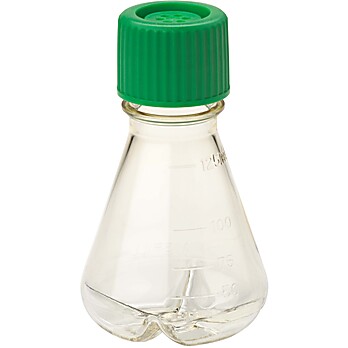 Erlenmeyer Flask, Vent Cap, Baffled Bottom, PC, Sterile