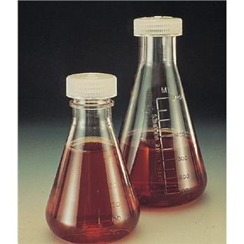 Graduated Polycarbonate Erlenmeyer Flasks With Screw Cap