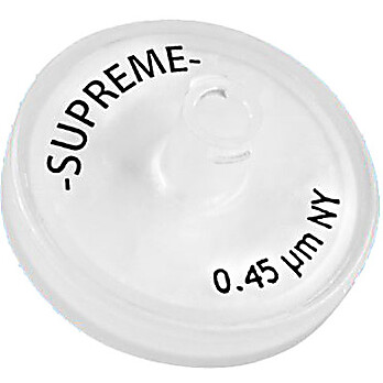 ABLUO SUPREME Syringe Filter 2 5mm, FLL/MLS - PTFE 0.2 µm 