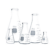 Karter Scientific 213G15 3.3 Borosilicate Glass Single 2000ml Narrow Mouth Erlenmeyer Flask 