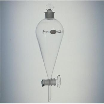 KIMAX Squibb Separatory Funnels With Glass Stopper And Stopcock