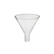 Funnel plain short stem borosilicate 80mm glass Pyrex