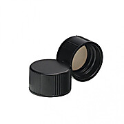 WHEATON® Black Phenolic Cap, Open-Top, 15-425