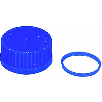 Blue Linerless Screw Cap with Inner Sealing Lip 45mm